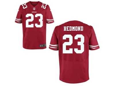 Men's Nike San Francisco 49ers #23 Will Redmond Elite Red Team Color NFL Jersey Men's Nike San Francisco 49ers #23 Will Redmond Elite Red Team Color NFL Jersey