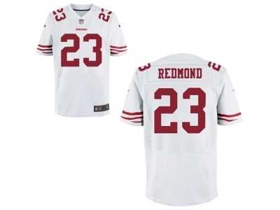 Men's Nike San Francisco 49ers #23 Will Redmond Elite White NFL Jersey Men's Nike San Francisco 49ers #23 Will Redmond Elite White NFL Jersey