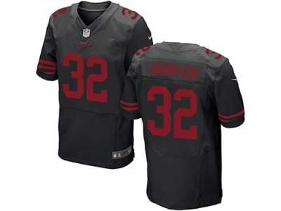 Men's Nike San Francisco 49ers #32 Kendall Hunter Elite Black NFL Jersey Men's Nike San Francisco 49ers #32 Kendall Hunter Elite Black NFL Jersey