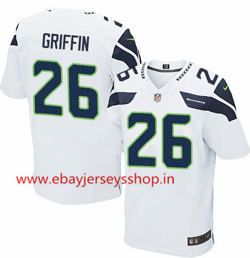 Men's Nike Seattle Seahawks #26 Shaquill Griffin Elite White NFL Jersey