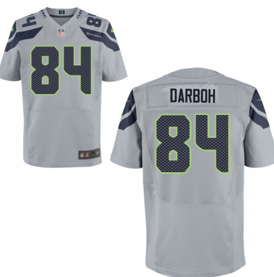 Men's Nike Seattle Seahawks #84 Amara Darboh Elite Gray Color NFL Jersey Men's Nike Seattle Seahawks #84 Amara Darboh Elite Gray Color NFL Jersey