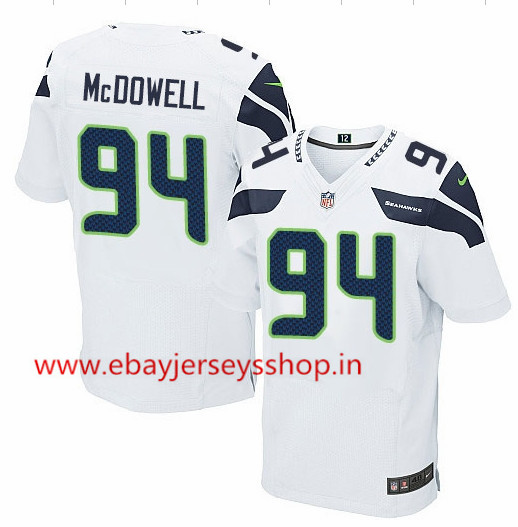 Men's Nike Seattle Seahawks #94 Malik McDowell Elite White NFL Jersey Men's Nike Seattle Seahawks #94 Malik McDowell Elite White NFL Jersey