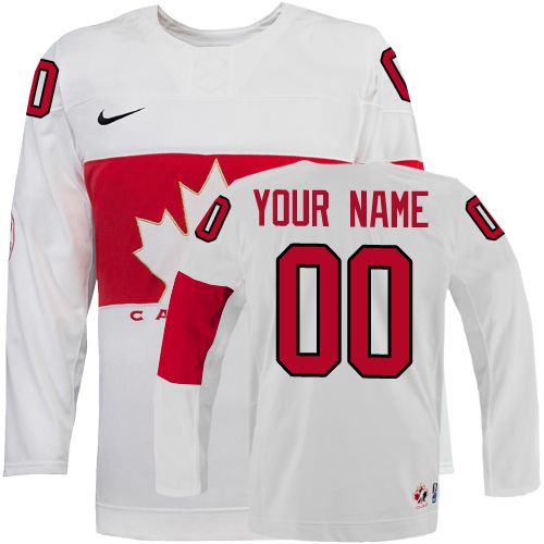 Men's Nike Team Canada Customized Authentic White Home 2014 Olympic Hockey Jersey Men's Nike Team Canada Customized Authentic White Home 2014 Olympic Hockey Jersey