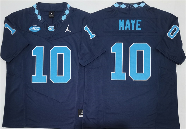Men's North Carolina Tar Heels #10 Drake Maye Navy F.U.S.E. Limited College Stitched Jersey Men's North Carolina Tar Heels #10 Drake Maye Navy F.U.S.E. Limited College Stitched Jersey