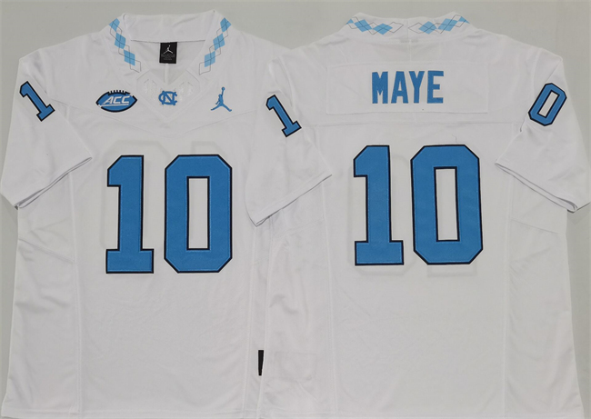 Men's North Carolina Tar Heels #10 Drake Maye White F.U.S.E. Limited College Stitched Jersey Men's North Carolina Tar Heels #10 Drake Maye White F.U.S.E. Limited College Stitched Jersey
