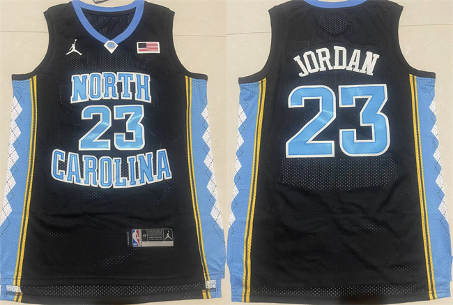 Men's North Carolina Tar Heels #23 Michael Jordan Black Stitched Jersey Men's North Carolina Tar Heels #23 Michael Jordan Black Stitched Jersey