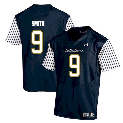 Men's Notre Dame #9 Jaylon Smith Navy White 2020 NCAA Football Jersey Men's Notre Dame #9 Jaylon Smith Navy White 2020 NCAA Football Jersey