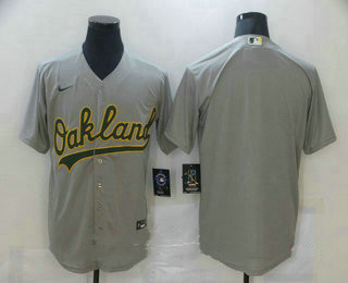 Men's Oakland Athletics Blank Grey Stitched MLB Cool Base Nike Jersey Men's Oakland Athletics Blank Grey Stitched MLB Cool Base Nike Jersey