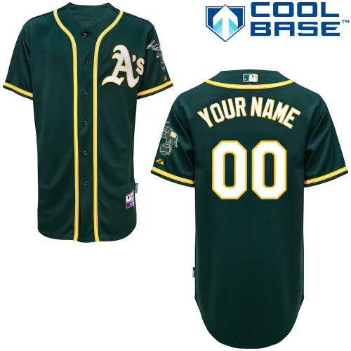 Men's Oakland Athletics Customized Green Jersey Men's Oakland Athletics Customized Green Jersey