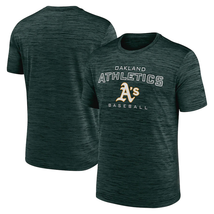 Men's Oakland Athletics Green Velocity Practice Performance T-ShirtS Men's Oakland Athletics Green Velocity Practice Performance T-ShirtS