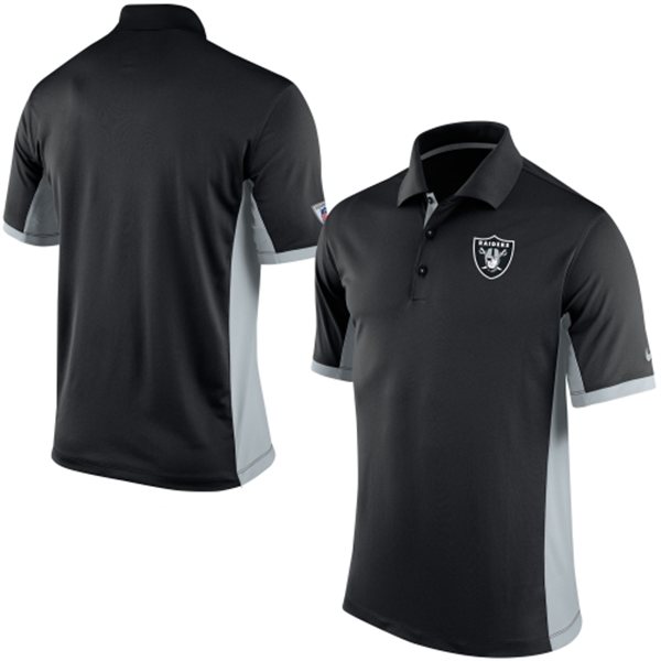 Men's Oakland Raiders Nike Black Team Issue Performance Polo