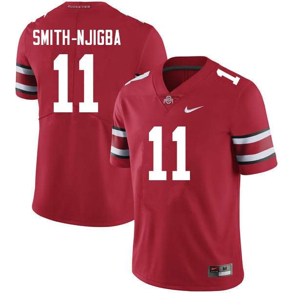 Men's Ohio State Buckeyes #11 Jaxon Smith-Njigba Red Nike College Football Jersey