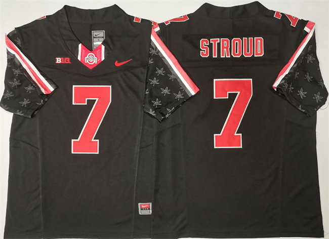 Men's Ohio State Buckeyes #7 C.J. Stroud Black 2025 F.U.S.E. Limited Stitched Jersey Men's Ohio State Buckeyes #7 C.J. Stroud Black 2025 F.U.S.E. Limited Stitched Jersey