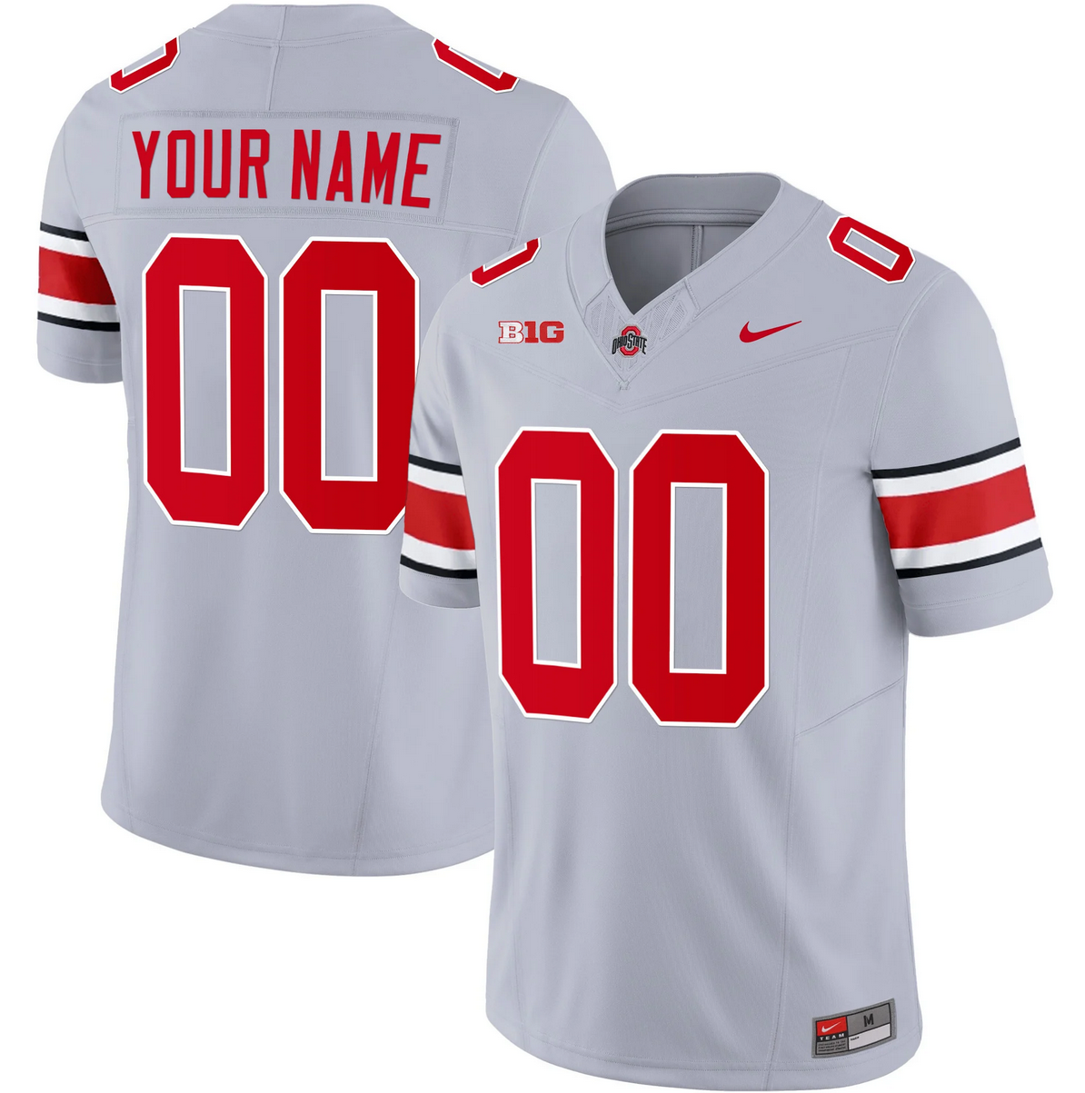 Men's Ohio State Buckeyes Active Player Custom Gray 2023 F.U.S.E. Limited Stitched Jersey Men's Ohio State Buckeyes Active Player Custom Gray 2023 F.U.S.E. Limited Stitched Jersey