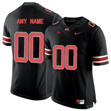 Men's Ohio State Buckeyes Customized College Football Limited Jersey - Blackout Men's Ohio State Buckeyes Customized College Football Limited Jersey - Blackout