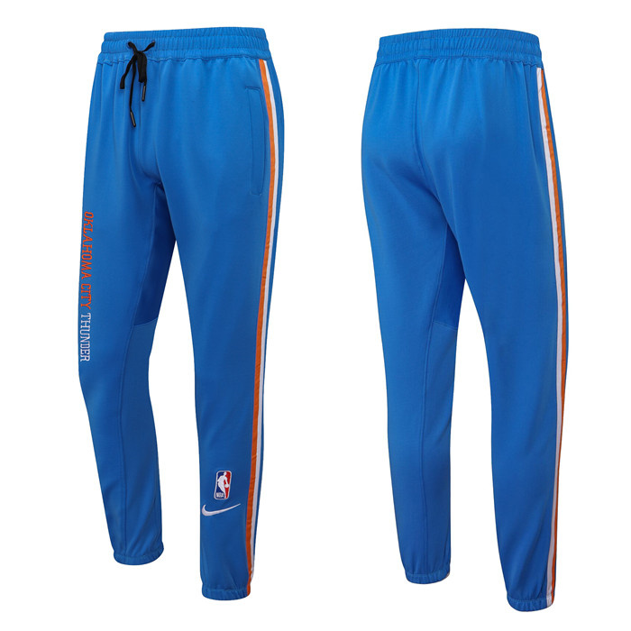 Men's Oklahoma City Thunder Blue Performance Showtime Basketball Pants Men's Oklahoma City Thunder Blue Performance Showtime Basketball Pants
