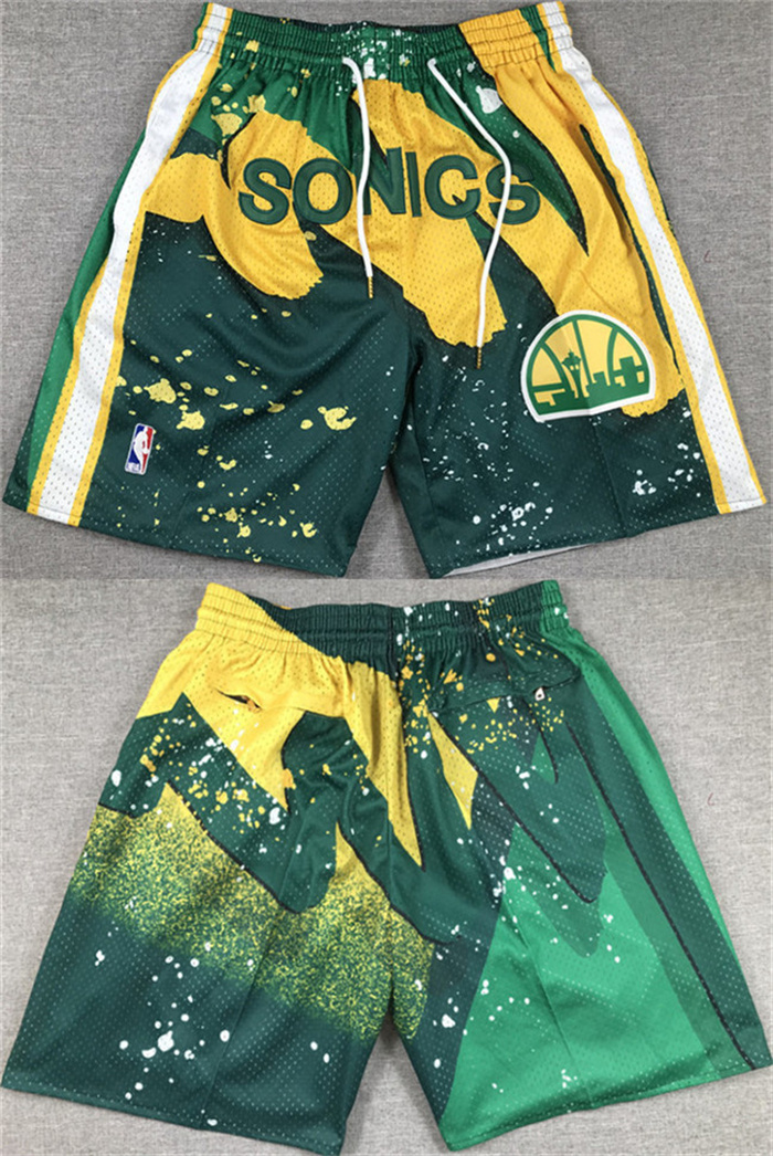 Men's Oklahoma City Thunder Green SuperSonics Shorts (Run Small) Men's Oklahoma City Thunder Green SuperSonics Shorts (Run Small)