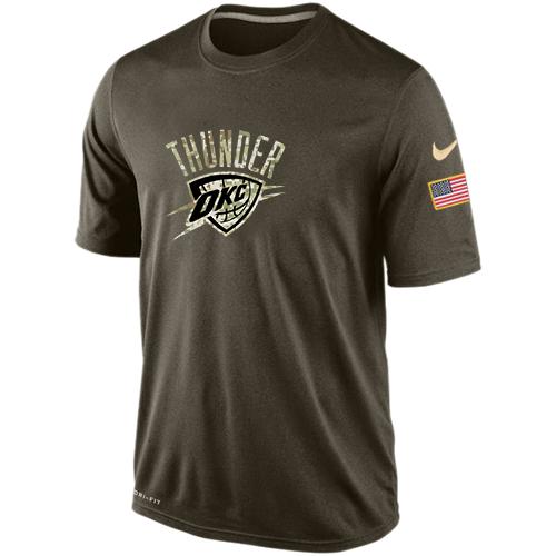 Men's Oklahoma City Thunder Salute To Service Nike Dri-FIT T-Shirt Men's Oklahoma City Thunder Salute To Service Nike Dri-FIT T-Shirt
