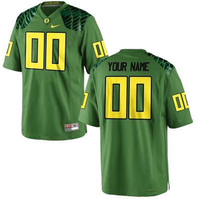Men's Oregon Ducks 2015 Nike Apple Green Alternate Custom Game Football Jerse Men's Oregon Ducks 2015 Nike Apple Green Alternate Custom Game Football Jerse