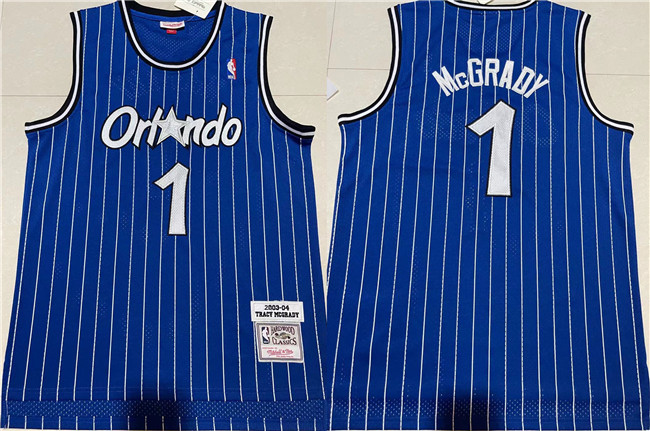 Men's Orlando Magic #1 Tracy McGrady Blue Stitched Jersey Men's Orlando Magic #1 Tracy McGrady Blue Stitched Jersey