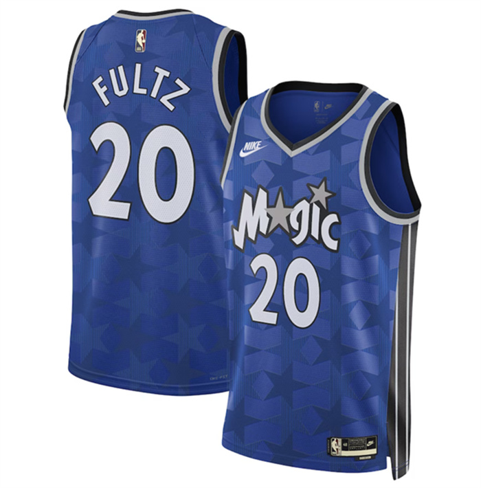 Men's Orlando Magic #20 Markelle Fultz Blue 2023 24 Classic Edition Stitched Basketball Jersey Men's Orlando Magic #20 Markelle Fultz Blue 2023 24 Classic Edition Stitched Basketball Jersey