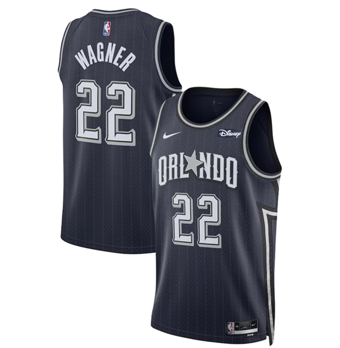 Men's Orlando Magic #22 Franz Wagner Navy 2023 24 City Edition Stitched Basketball Jersey Men's Orlando Magic #22 Franz Wagner Navy 2023 24 City Edition Stitched Basketball Jersey