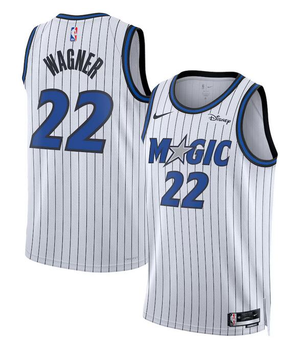 Men's Orlando Magic #22 Franz Wagner White 2025 Association Edition Stitched Basketball Jersey Men's Orlando Magic #22 Franz Wagner White 2025 Association Edition Stitched Basketball Jersey