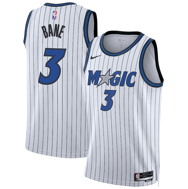 Men's Orlando Magic #3 Desmond Bane White 2025 Association Edition Stitched Basketball Jersey Men's Orlando Magic #3 Desmond Bane White 2025 Association Edition Stitched Basketball Jersey