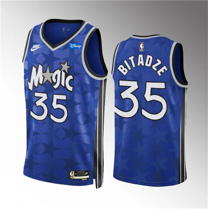 Men's Orlando Magic #35 Goga Bitadze Blue 2023 24 Classic Edition Stitched Basketball Jersey Men's Orlando Magic #35 Goga Bitadze Blue 2023 24 Classic Edition Stitched Basketball Jersey