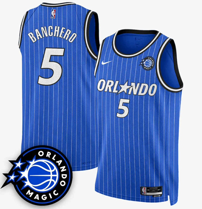 Men's Orlando Magic #5 Paolo Banchero Royal 2025 New Generation of Magic Stitched Basketball Jersey Men's Orlando Magic #5 Paolo Banchero Royal 2025 New Generation of Magic Stitched Basketball Jersey