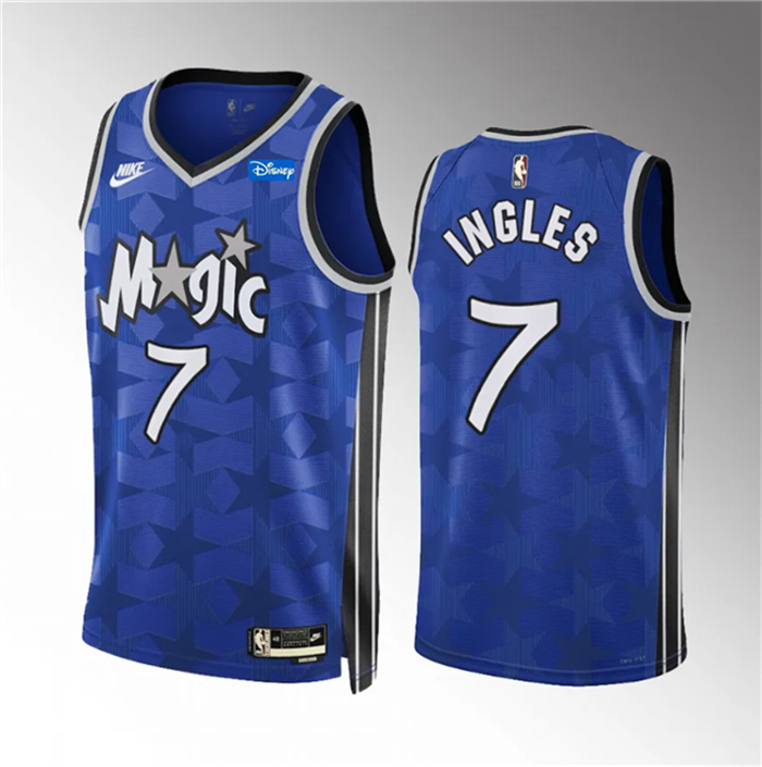 Men's Orlando Magic #7 Joe Ingles Blue 2023 24 Classic Edition Stitched Basketball Jersey Men's Orlando Magic #7 Joe Ingles Blue 2023 24 Classic Edition Stitched Basketball Jersey