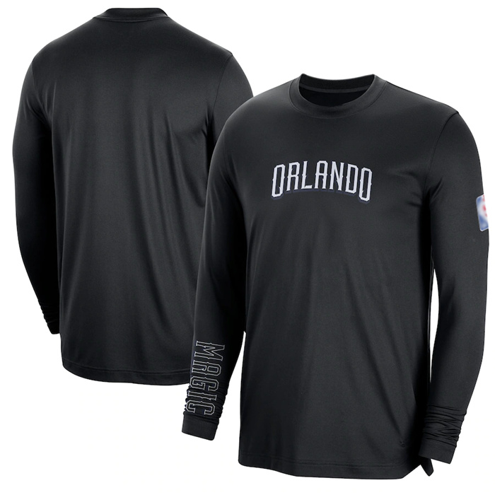 Men's Orlando Magic Black 2022 23 Legend On-Court Practice Performance Long Sleeve T-Shirt Men's Orlando Magic Black 2022 23 Legend On-Court Practice Performance Long Sleeve T-Shirt