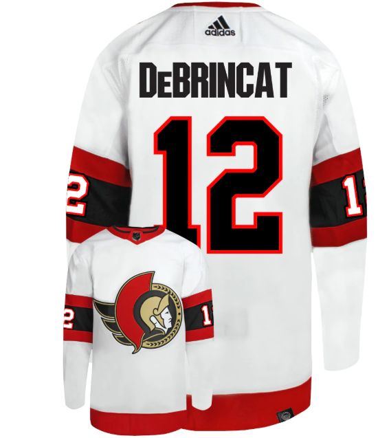Men's Ottawa Senators #12 Alex DeBrincat White Stitched Home Jersey Men's Ottawa Senators #12 Alex DeBrincat White Stitched Home Jersey