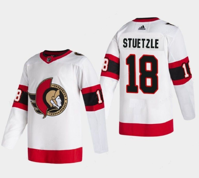 Men's Ottawa Senators #18 Tim Stutzle White Stitched Jersey Men's Ottawa Senators #18 Tim Stutzle White Stitched Jersey
