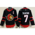 Men's Ottawa Senators #7 Brady Tkachuk Black With C Patch Authentic Jersey Men's Ottawa Senators #7 Brady Tkachuk Black With C Patch Authentic Jersey