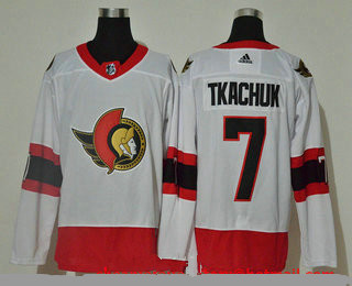 Men's Ottawa Senators #7 Brady Tkachuk White Adidas 2020-21 Stitched NHL Jersey Men's Ottawa Senators #7 Brady Tkachuk White Adidas 2020-21 Stitched NHL Jersey