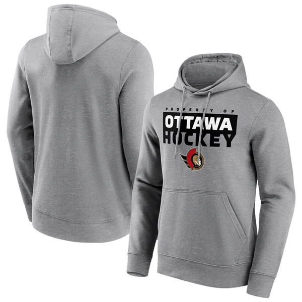 Men's Ottawa Senators Gray Gain Ground Hoodie Men's Ottawa Senators Gray Gain Ground Hoodie