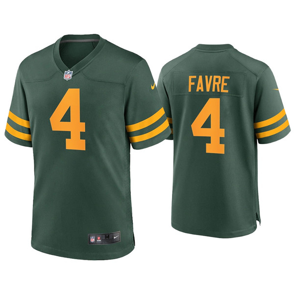 Men's Packers #4 Brett Favre Green Alternate Limited Jersey Men's Packers #4 Brett Favre Green Alternate Limited Jersey