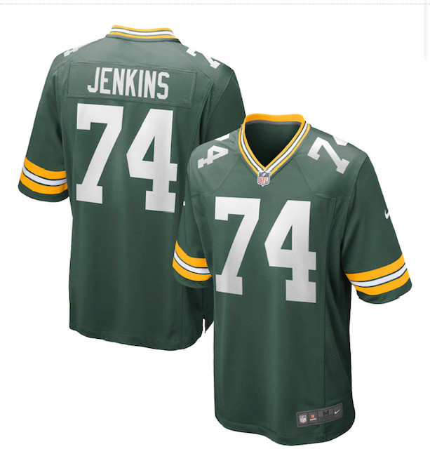 Men's Packers #74 Elgton Jenkins Green Vapor Limited Jersey Men's Packers #74 Elgton Jenkins Green Vapor Limited Jersey