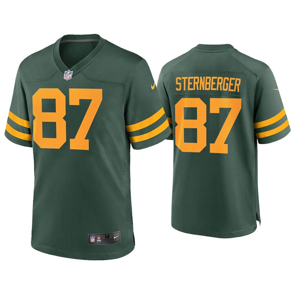 Men's Packers #87 Jace Sternberger Alternate Limited Green Jersey Men's Packers #87 Jace Sternberger Alternate Limited Green Jersey