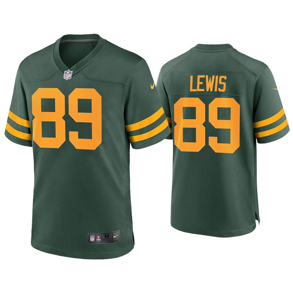 Men's Packers #89 Marcedes Lewis Alternate Limited Green Jersey Men's Packers #89 Marcedes Lewis Alternate Limited Green Jersey