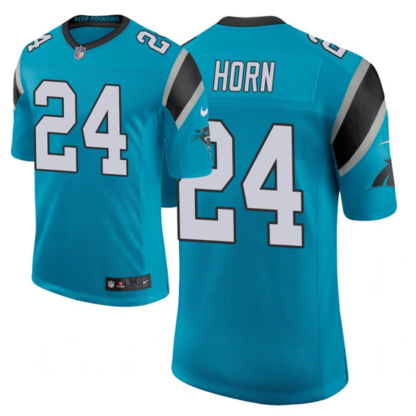 Men's Panthers #24 Jaycee Horn 2021 NFL Draft Classic Limited Jersey - Blue Men's Panthers #24 Jaycee Horn 2021 NFL Draft Classic Limited Jersey - Blue
