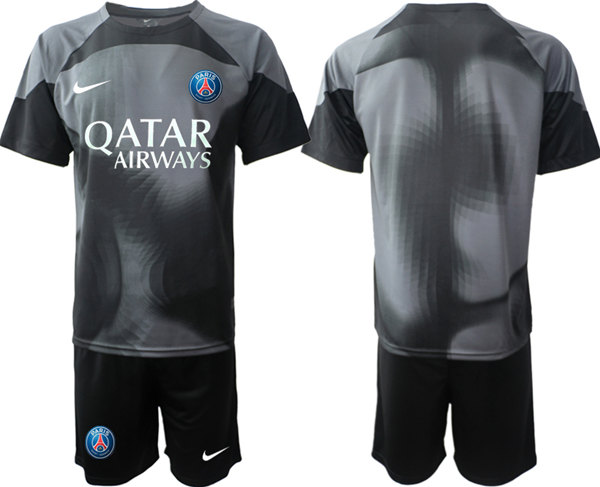 Men's Paris Saint-Germain Custom 2023 Black Soccer Jersey Suit Men's Paris Saint-Germain Custom 2023 Black Soccer Jersey Suit