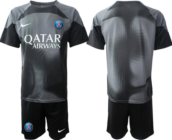 Men's Paris Saint-Germain Custom 2023 Black Soccer Jersey Suit Men's Paris Saint-Germain Custom 2023 Black Soccer Jersey Suit