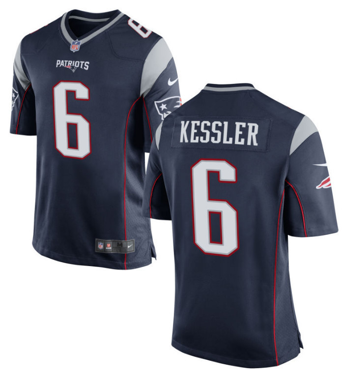 Men's Patriots #6 Cody Kessler Navy Blue Team Football Vapor Untouchable Limited Jersey
