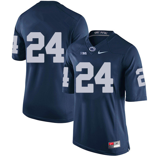 Men's Penn State Nittany Lions #24 Miles Sanders NCAA Navy Blue Stitched Jersey Without Name Men's Penn State Nittany Lions #24 Miles Sanders NCAA Navy Blue Stitched Jersey Without Name