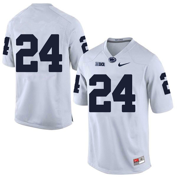 Men's Penn State Nittany Lions #24 Miles Sanders NCAA White Stitched Jersey Without Name Men's Penn State Nittany Lions #24 Miles Sanders NCAA White Stitched Jersey Without Name