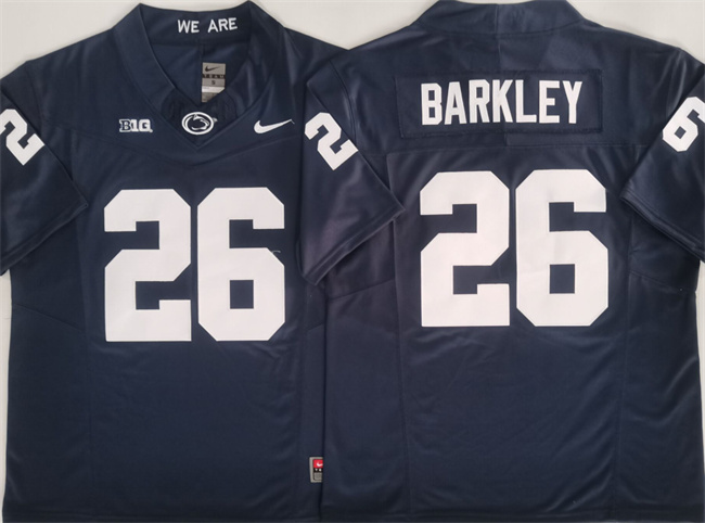 Men's Penn State Nittany Lions #26 Saquon Barkley Navy 2024 F.U.S.E. Stitched Jersey Men's Penn State Nittany Lions #26 Saquon Barkley Navy 2024 F.U.S.E. Stitched Jersey