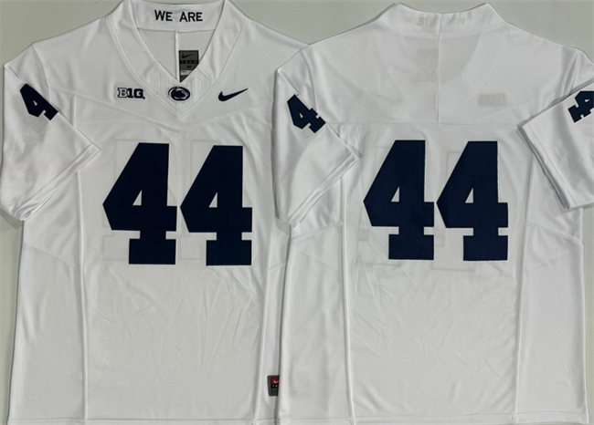 Men's Penn State Nittany Lions #44 Davis Warren White 2024 F.U.S.E. No Name Stitched Jersey Men's Penn State Nittany Lions #44 Davis Warren White 2024 F.U.S.E. No Name Stitched Jersey