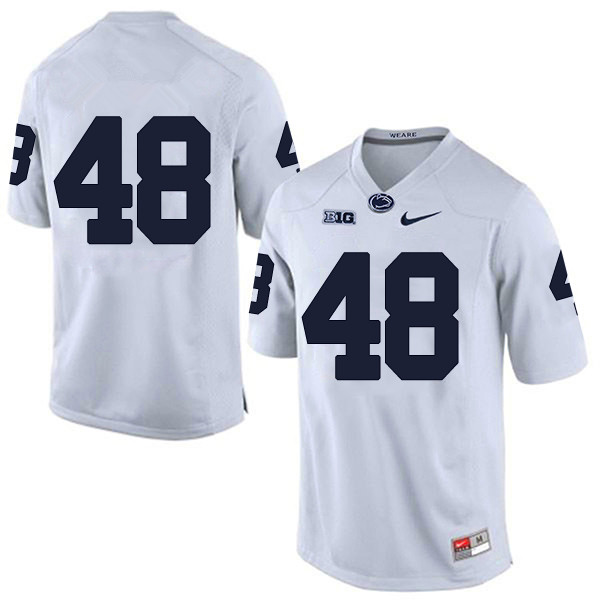 Men's Penn State Nittany Lions #48 Shareef Miller NCAA White Stitched Jersey Without Name Men's Penn State Nittany Lions #48 Shareef Miller NCAA White Stitched Jersey Without Name